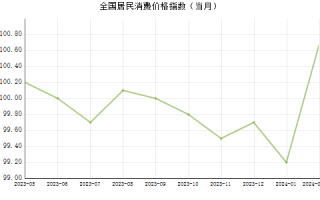 中国 居民消费价格指数(CPI)：图示